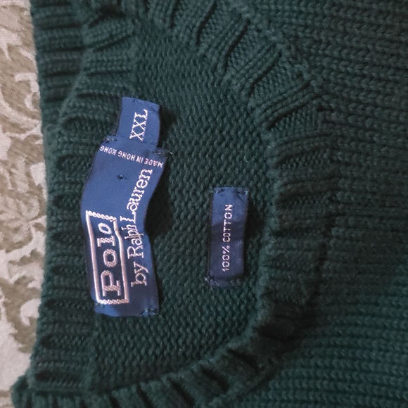 Polo Ralph Lauren Forest Green Knit Sweater XXL - Picture 2 of 4